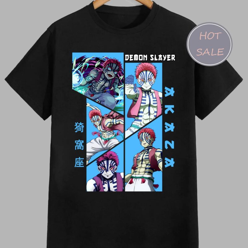 Demon Slayer Akaza Anime T-Shirt Unisex