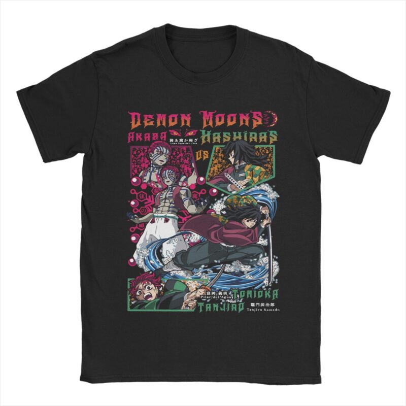 Demon Slayer Akaza Tanjiro Giyu Manga T-Shirt