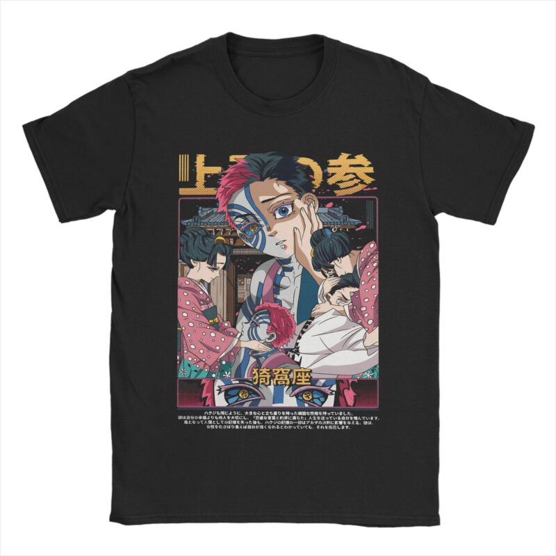 Demon Slayer Akaza Tee – Graphic Anime Shirt