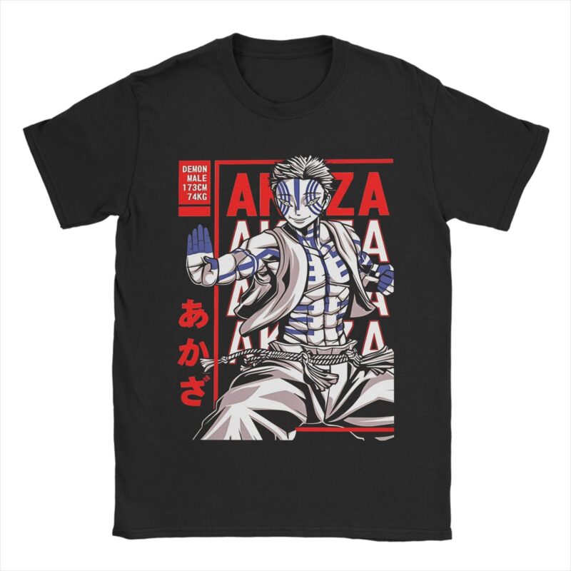 Akaza Demon Slayer Manga T-Shirt – Cool Anime Apparel