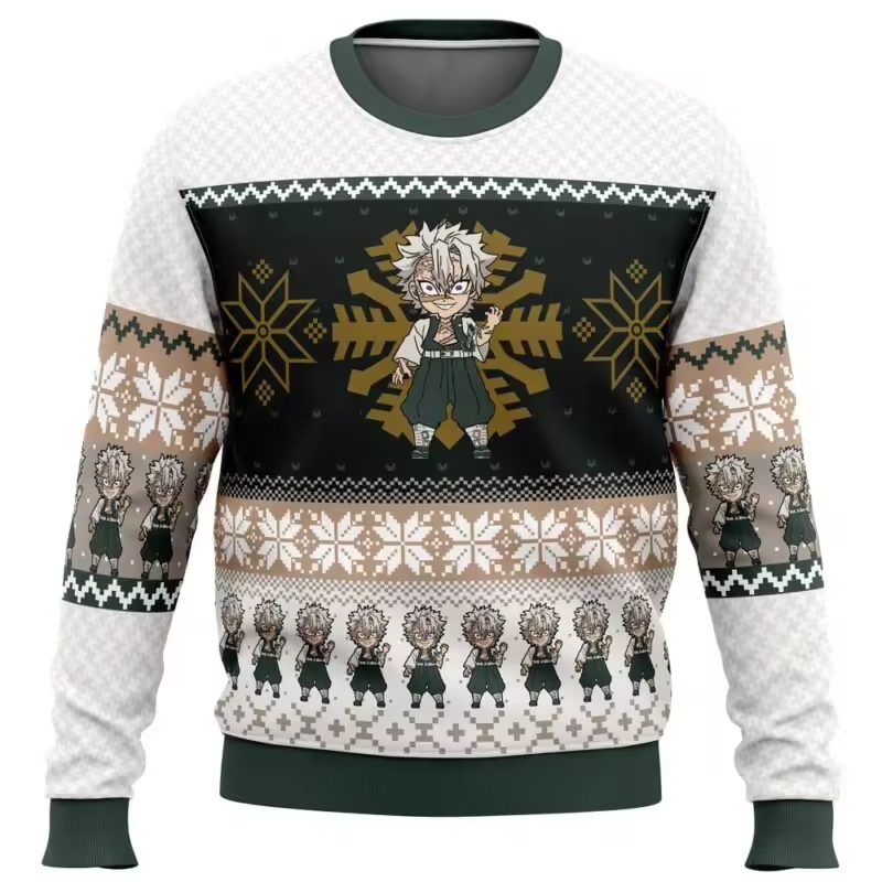 Demon Slayer Sanemi Ugly Christmas Sweater