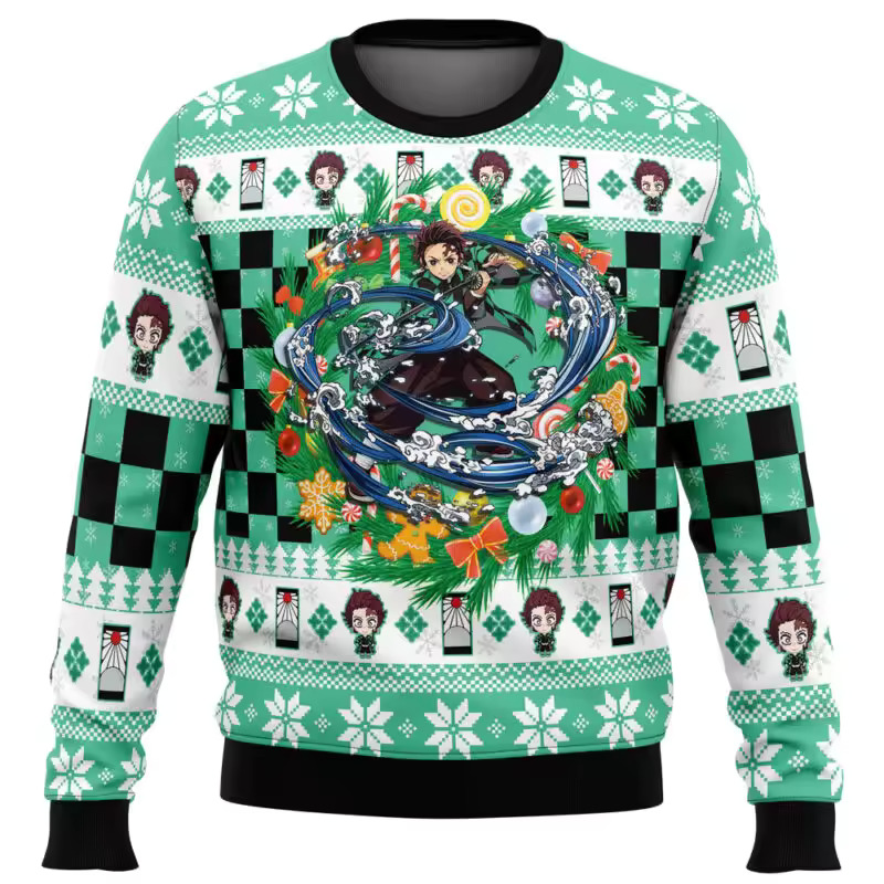 Demon Slayer Tanjiro Ugly Christmas Sweater