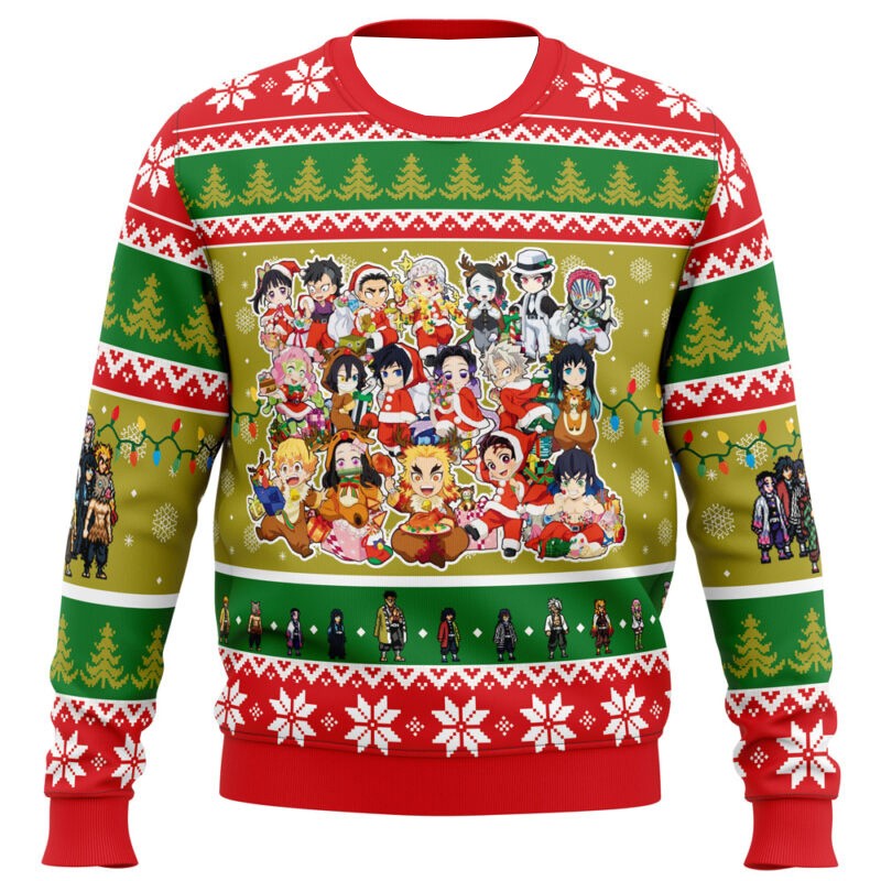 Demon Slayer Ugly Christmas Sweater