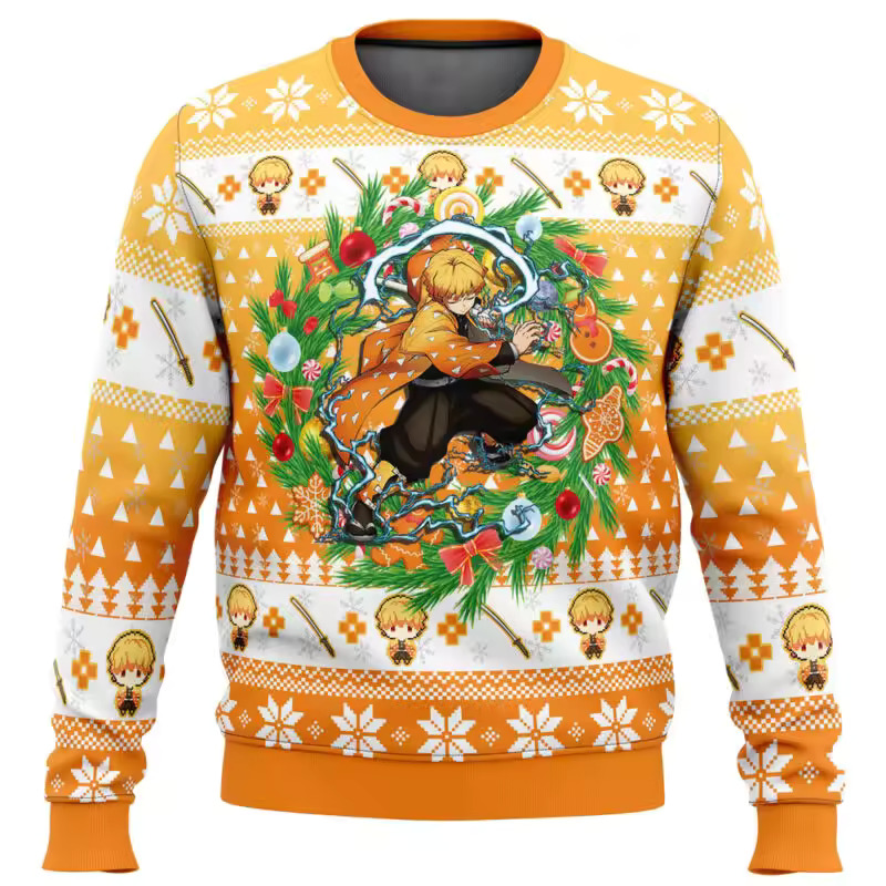 Zenitsu Agatsuma Ugly Christmas Sweater