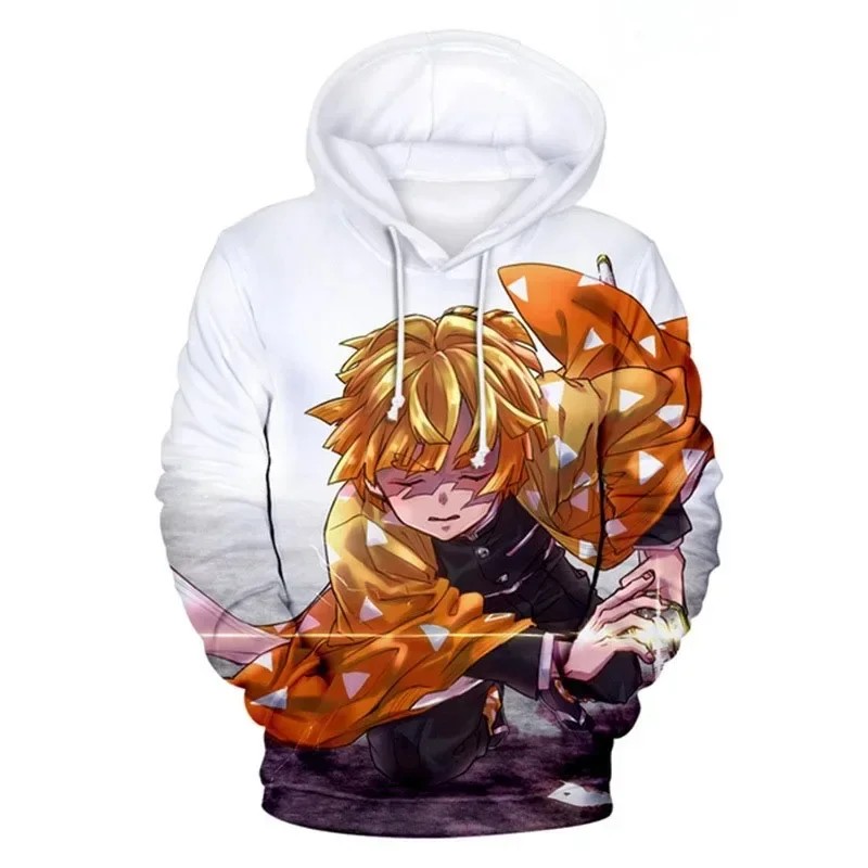 Anime Demon Slayer Zenitsu Hoodie