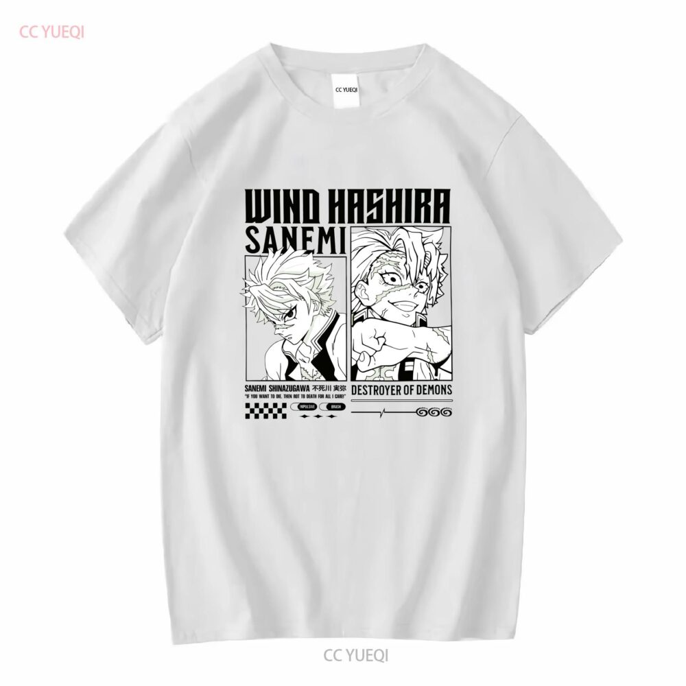 Sanemi Shinazugawa T Shirt Wind Hashira Attitude in Every Detail