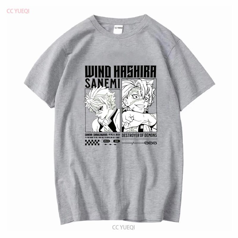 Sanemi Shinazugawa T Shirt Wind Hashira Attitude in Every Detail