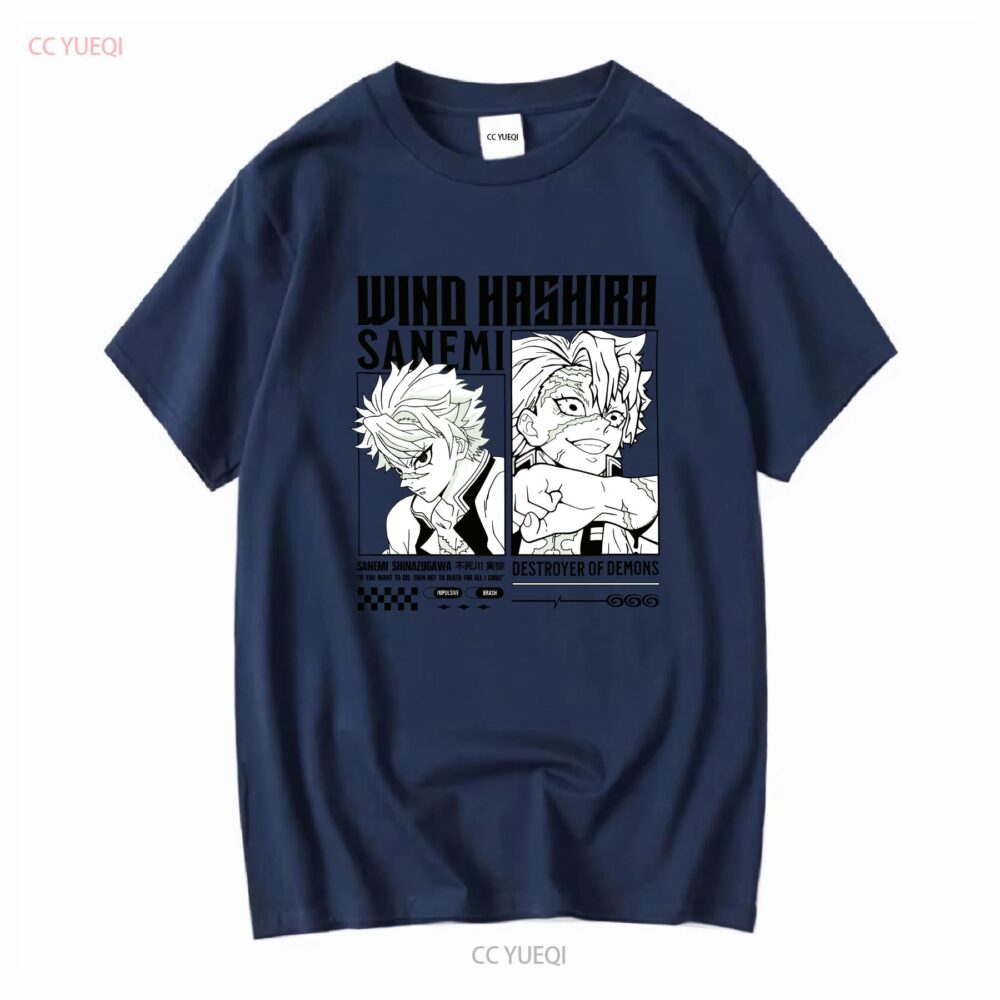Sanemi Shinazugawa T Shirt Wind Hashira Attitude in Every Detail