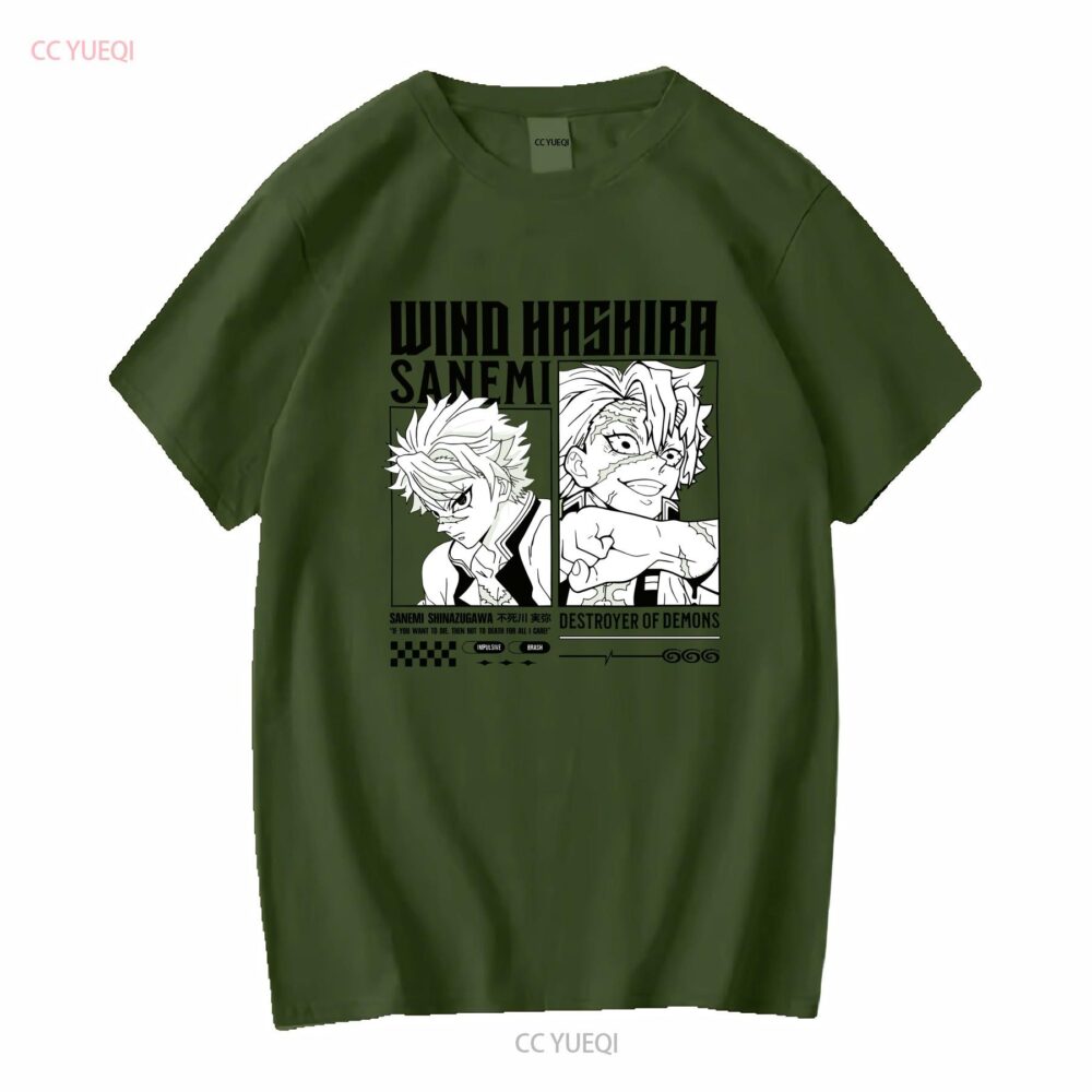 Sanemi Shinazugawa T Shirt Wind Hashira Attitude in Every Detail