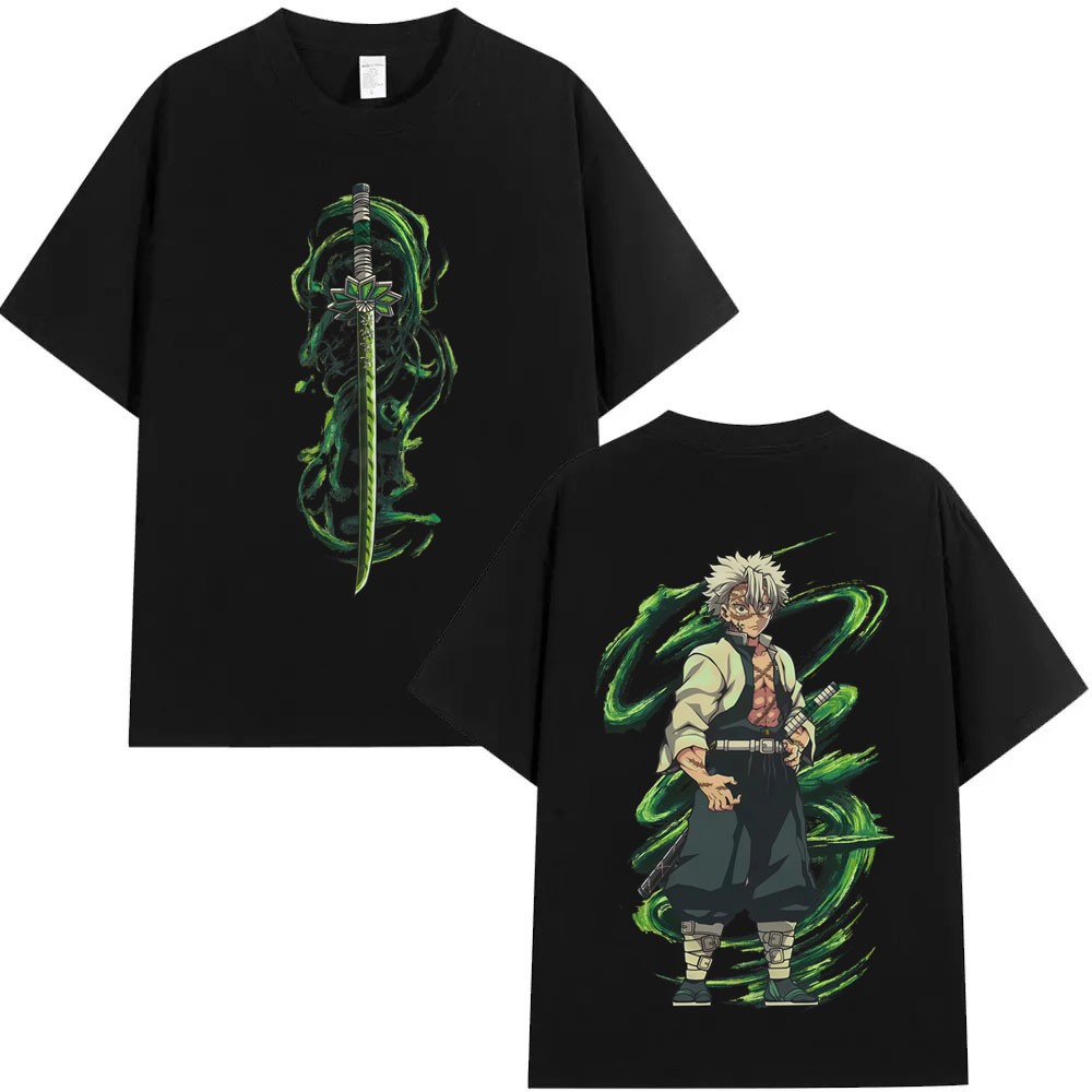 Sanemi T Shirt Stormborn Hashira Style with Powerful Anime Graphics