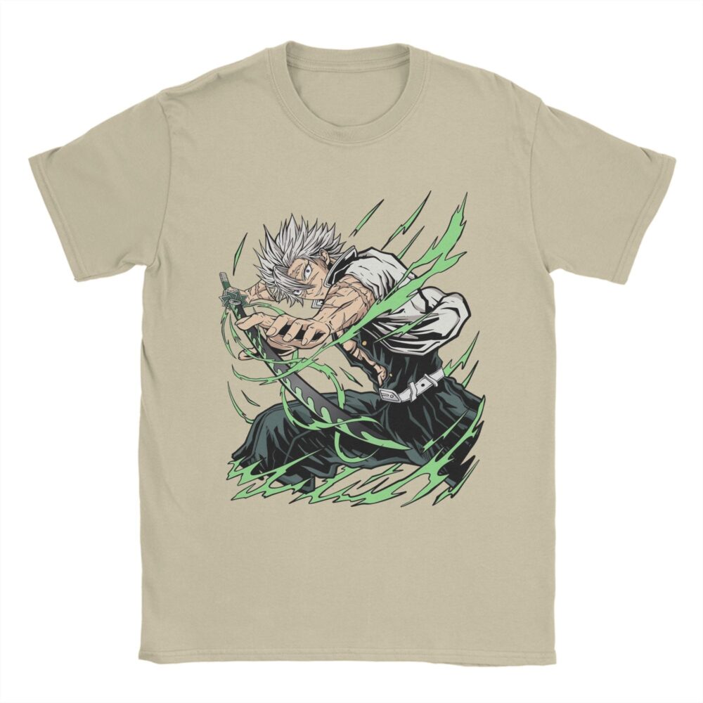 Sanemi T Shirt Untamed Wind Hashira Graphic Anime Apparel