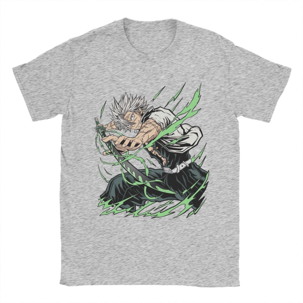 Sanemi T Shirt Untamed Wind Hashira Graphic Anime Apparel