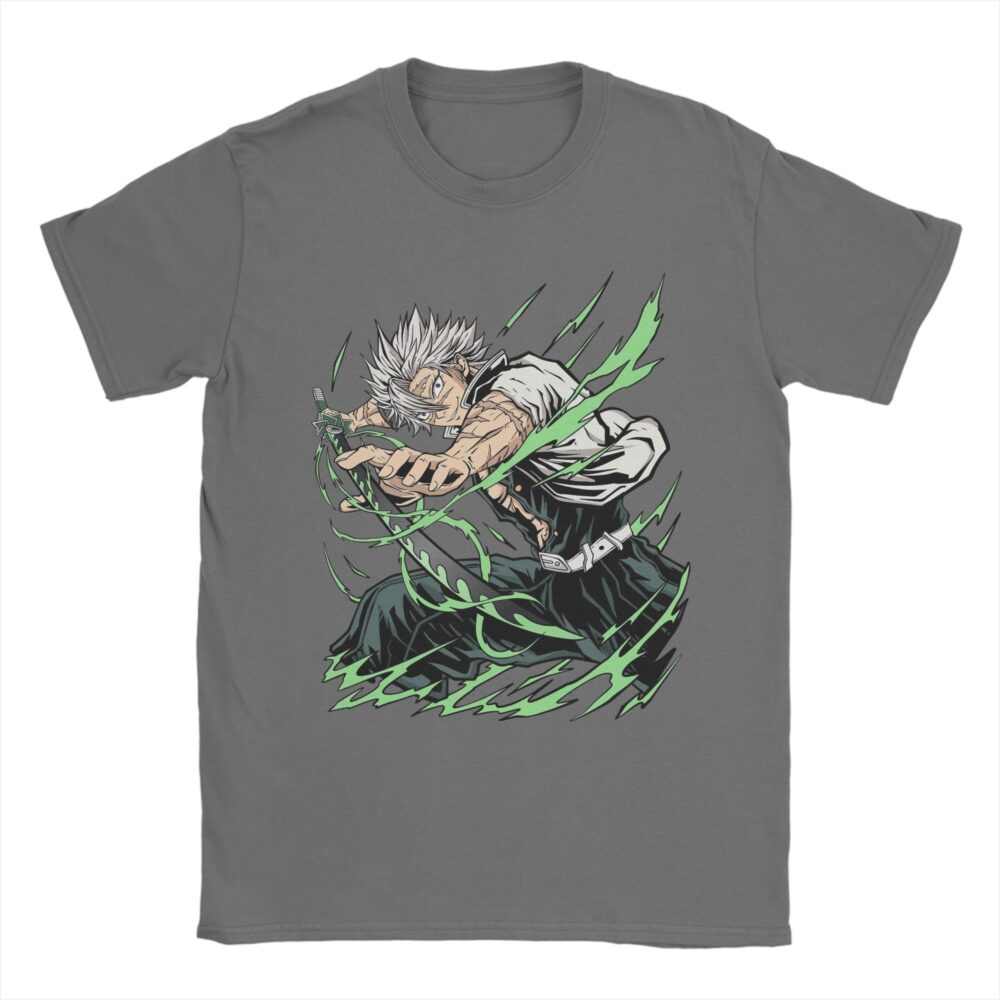 Sanemi T Shirt Untamed Wind Hashira Graphic Anime Apparel
