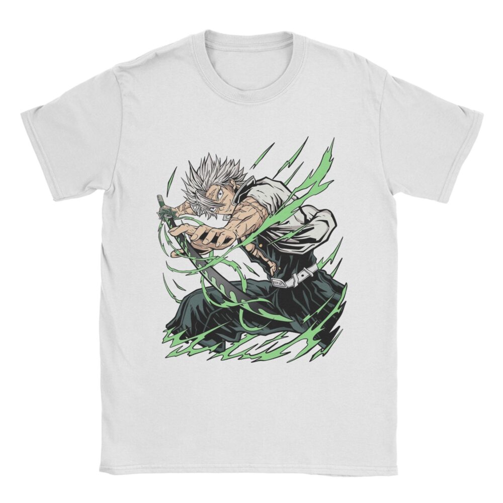 Sanemi T Shirt Untamed Wind Hashira Graphic Anime Apparel
