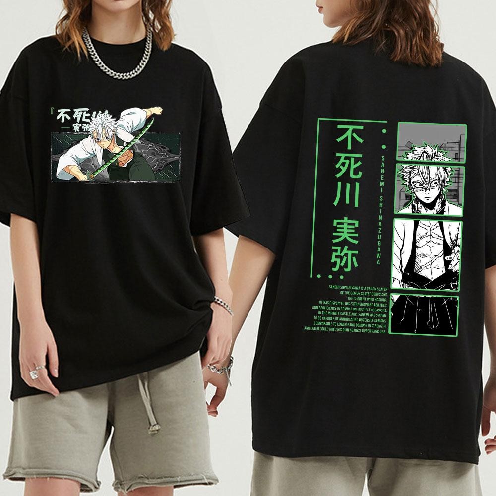 Sanemi T Shirt Razor-Sharp Style Inspired by the Wind Hashira