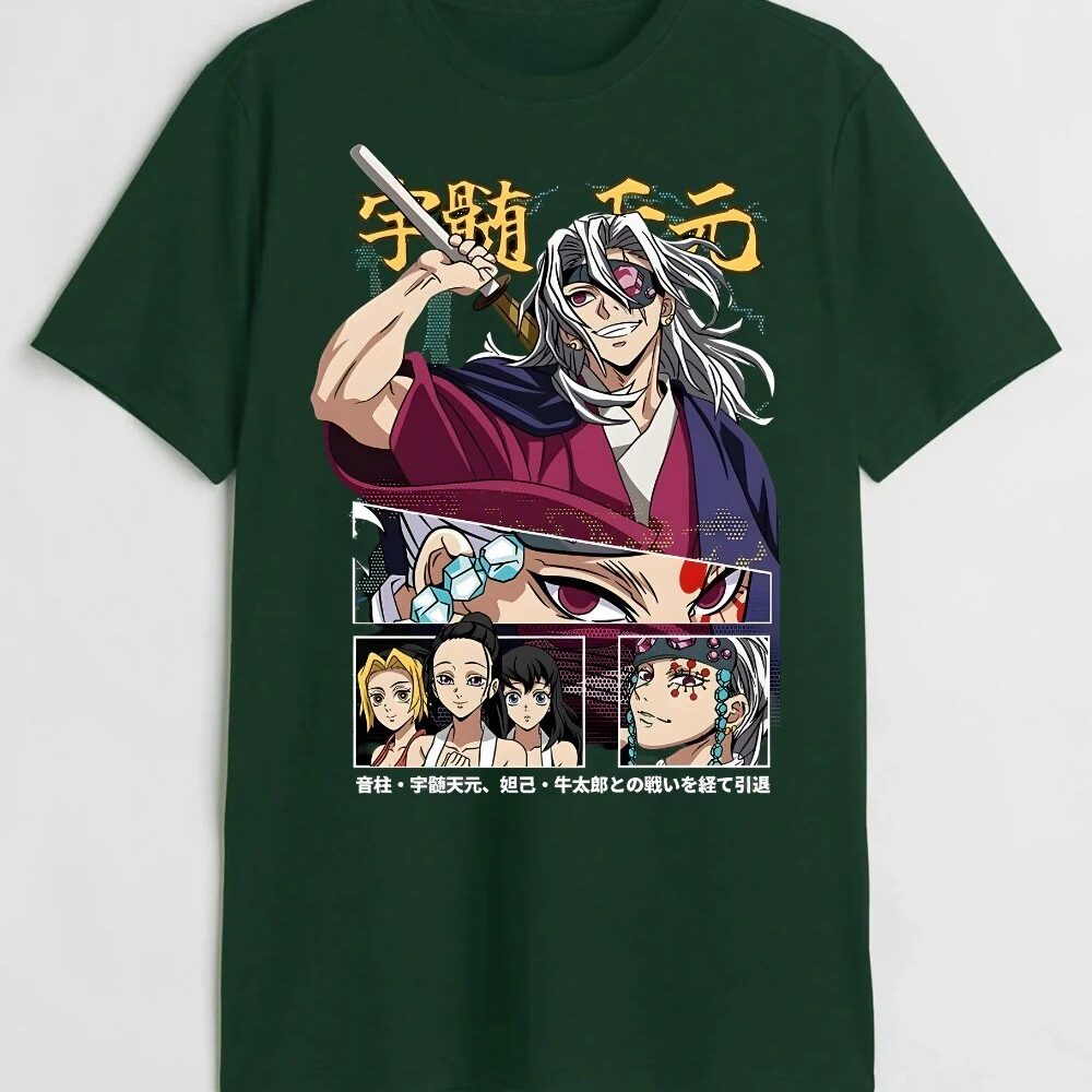 Tengen T Shirt Flashy Style, Fierce Energy & Shinobi Spirit