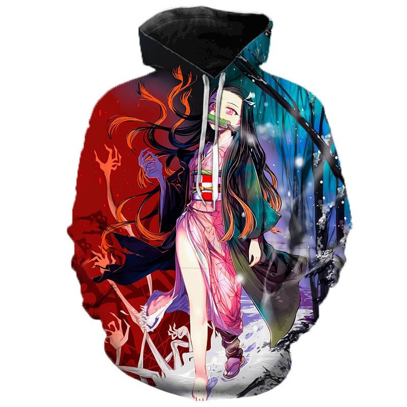 Nezuko Demon Slayer Hoodie 3D
